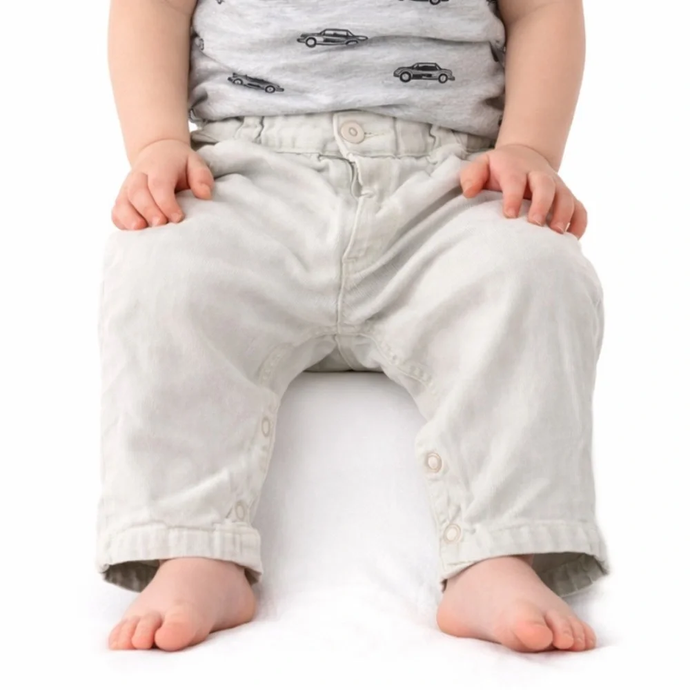 Vintage baby boy khaki snap leg pants size XL